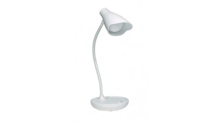 LAMPARA ESCRITORIO FLEXIBLE UNILUX UKKY LED BLANCA