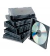 CAJA CD Q-CONNECT SLIM INTERIOR NEGRO -PACK DE 25 UNIDADES