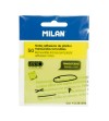 NOTAS ADHESIVAS DE PLASTICO MILAN 76X76 AMARILLO FLUOR TRANSLUCIDO 50 HOJAS