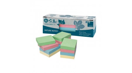 NOTAS ADHESIVAS A-SERIES 40X50 RECICLADAS COLORES SURTIDOS BLOCS 100 UDS.