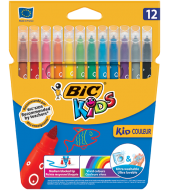 ROTULADOR COLORES BIC KID COULEUR 12 UNIDADES SURTIDOS ULTRA LAVABLE