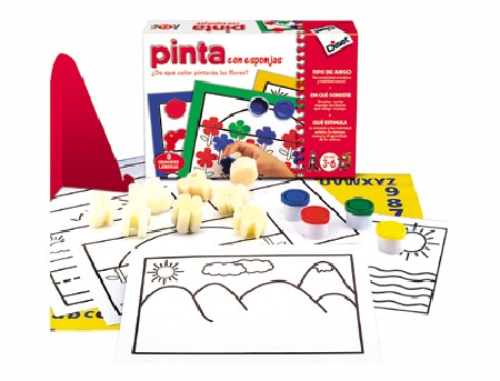 JUEGO DISET DIDACTICO PINTA CON ESPONJAS