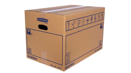 CAJA MUDANZA 50x30x30 CARTÓN DOBLE 45 LITROS FELLOWES FSC
