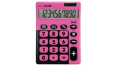 CALCULADORA SOBREMESA MILAN 10 DIG. ROSA TECLAS GRANDES 145x108x