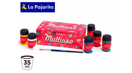 PINTURA LA PAJARITA 6 COLORES 35ml