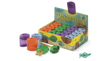 SACAPUNTAS CON DEPOSITO DOBLE USO FAIBO