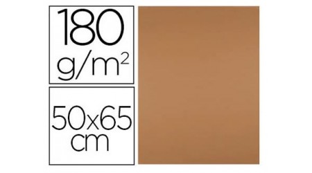 CARTULINA 50X65 CM MARRON 185 GR