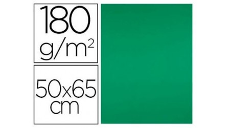 CARTULINA 50X65 CM VERDE ABETO / NAVIDAD 180 GR