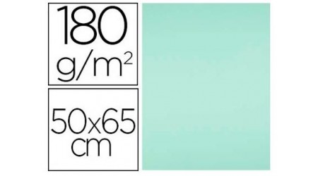 CARTULINA 50X65 CM VERDE CLARO 180 GR