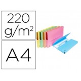 SUBCARPETA EXACOMPTA A4 CON BOLSA 210 GR. COLORES SURTIDOS