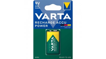 PILAS RECARGABLE VARTA 9V 200 MAH BLISTER 1 UNIDAD