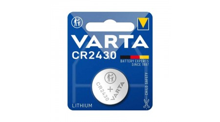 PILA VARTA BOTON LITIO CR2430 3V BLISTER 1 UNIDAD
