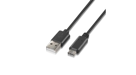 CABLE ADAPTADOR USB-A MACHO A USB-C MACHO 2.0 1MT. AISENS