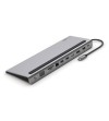 HUB USB-C DOCK 1xHDMI 1xDISPLAYPORT 1xVGA 2xUSB-A 3,0 1x USB-A 2.0 1xUSB-C PD 100W 1xGb RJ45 1xJACK 3,5 mm COLOR GRIS BELKIN