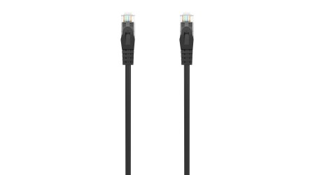 CABLE RED RJ45  0,50 METROS CAT.6 UTP COLOR NEGRO AISENS