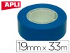CINTA ADHESIVA APLI COLOR AZUL 33 X 19 MM.