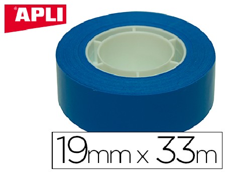 CINTA ADHESIVA APLI COLOR AZUL 33 X 19 MM.