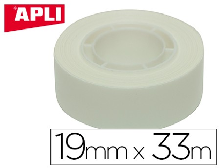 CINTA ADHESIVA APLI COLOR BLANCO 33 X 19 MM.