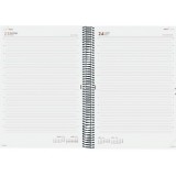 AGENDA 2026  ESPIRAL FINOCAM OPAQUE E40 A4 21x29,7 CM DIA PAGINA AZUL TAPA PP C/GOMA