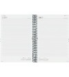 AGENDA 2027 ESPIRAL FINOCAM OPAQUE E40 A4 21x29,7 CM DIA PAGINA NEGRA TAPA PP C/GOMA