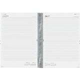 AGENDA 2027 ESPIRAL FINOCAM OPAQUE E40 A4 21x29,7 CM DIA PAGINA NEGRA TAPA PP C/GOMA