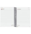AGENDA 2027 ESPIRAL FINOCAM OPAQUE E10 15,5 x 21,5 CM DIA PAGINA NEGRA TAPA PP C/GOMA