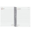 AGENDA 2025 ESPIRAL FINOCAM OPAQUE E10 15,5 x 21,5 CM DIA PAGINA BURDEOS TAPA PP C/GOMA