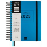 AGENDA 2026 ESPIRAL FINOCAM PROFESIONAL TEMPUS 1/4 DIA PAGINA TAPA DURA PP. CIERRE C/GOMA AZUL