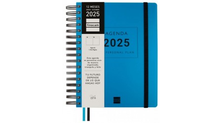 AGENDA 2026 ESPIRAL FINOCAM PROFESIONAL TEMPUS 1/4 DIA PAGINA TAPA DURA PP. CIERRE C/GOMA AZUL