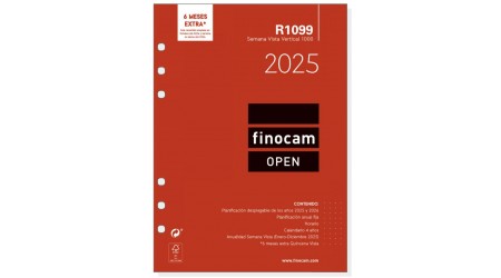 RECAMBIO AGENDA FINOCAM 2025 OPEN R1099 SEMANA VISTA