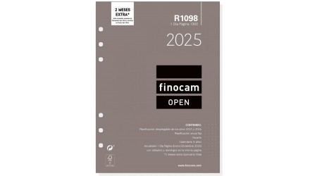 RECAMBIO AGENDA FINOCAM OPEN R 1099 DIA PAGINA
