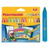 LAPICES CERAS BIC KIDS PLASTIDECOR PEQUES TRIANGULAR GRUESA 12 COLORES