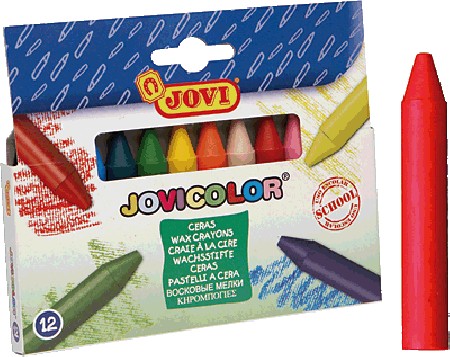 CERAS JOVICOLOR GRUESA -CAJA 12 COLORES