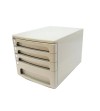 MODULO ARCHIVADOR 4 CAJONES PLASTICO GRIS