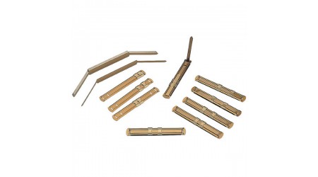 ENCUADERNADOR FASTENER COMPLETO DORADO  50 UNIDADES GRAFOPLAS