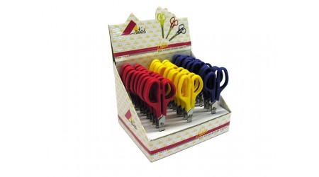 TIJERA ESCOLAR ZURDOS 13CM ARTES COLORES SURTIDOS