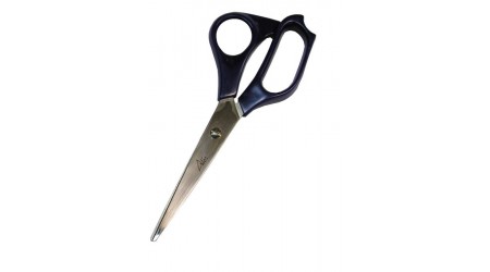 TIJERA OFICINA ARTES 18 CM. ACERO INOXIDABLE MANGO DE PLASTICO COLOR AZUL