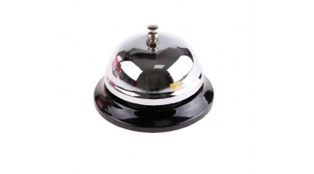 TIMBRE SOBREMESA RECEPCION METALICO