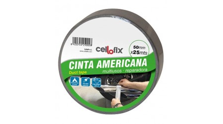 CINTA AMERICANA 50 MM X 25 MT. SUPER FUERTE CELLOFIX