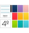 CUADERNO ESPIRAL LIDERPAPEL CUARTO WITTY TAPA DURA 80H 75GR PAUTA MONTESSORI 5MM CON MARGEN COLORES SURTIDOS