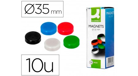 IMANES REDONDOS 35 MM. SURTIDOS C/10 UNID.