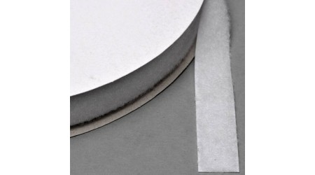 VELCRO NO ADHESIVO 20 MM BLANCO 25 METROS HEMBRA BUCLE PARA COSER