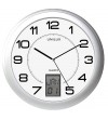 RELOJ DE PARED UNILUX INSTINCT GRIS METALIZADO 30,5 CM.