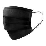 MASCARILLA QUIRURGICA 3 CAPAS POLIPROPILENO COLOR NEGRO UNIDAD
