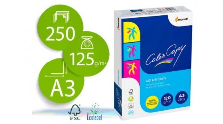PAPEL A3 120 GR. COLOR COPY 250 HOJAS SATINADO