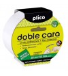 CINTA ADHESIVA DOBLE CARA 50MM X 20M PLICO, TRANSPARENTE, CORTE FACIL, ULTRAFINA