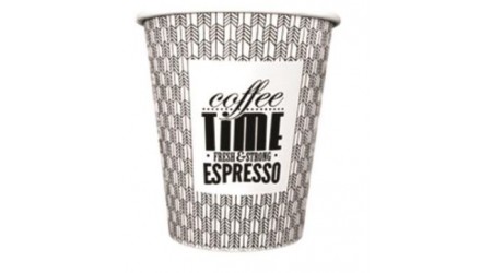 VASO CAFE CARTON 125 ML.  PAQUETE DE 100 UNIDADES