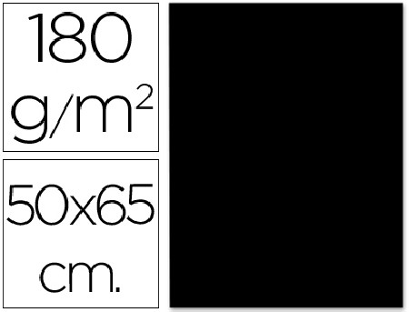 Cartulina negra 50x65 grafoplas