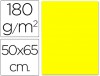 CARTULINA 50X65 CM LIDER AMARILLO CLARO 180 GR