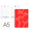AGENDA 2026 ESPIRAL LP SYROS 15x21 CM DIA PAGINA COLOR ROJO